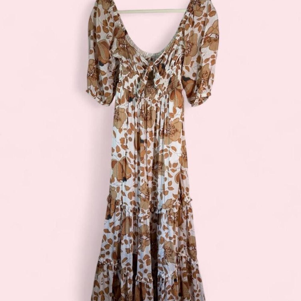 Anthropologie Floral maxi dress